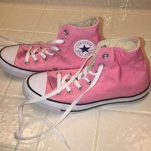Pink High Top Converse!!